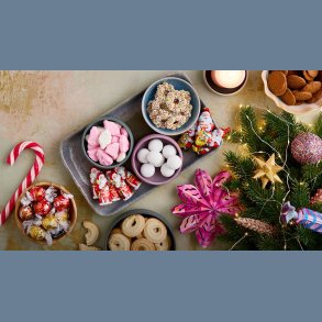 Kaffe, te og julegodter, julefrokost